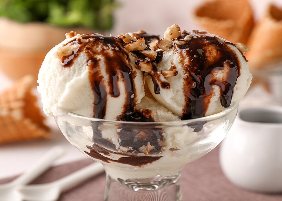 Distilled Monoglyceride (DMG) E471 improves ice cream texture, stability, and melt resistance