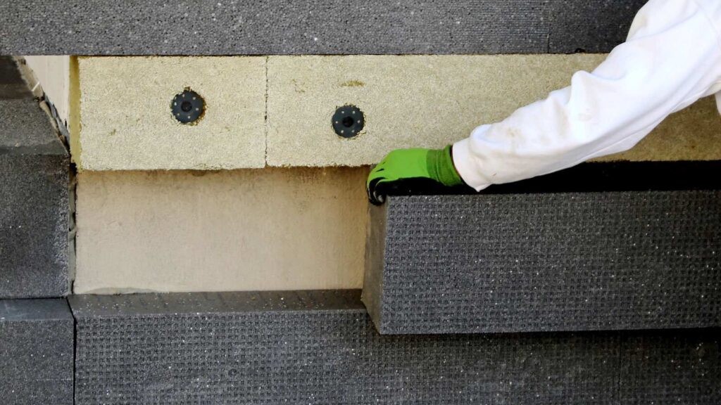 Grey EPS insulation boards for ETICS and energy-efficient buildings